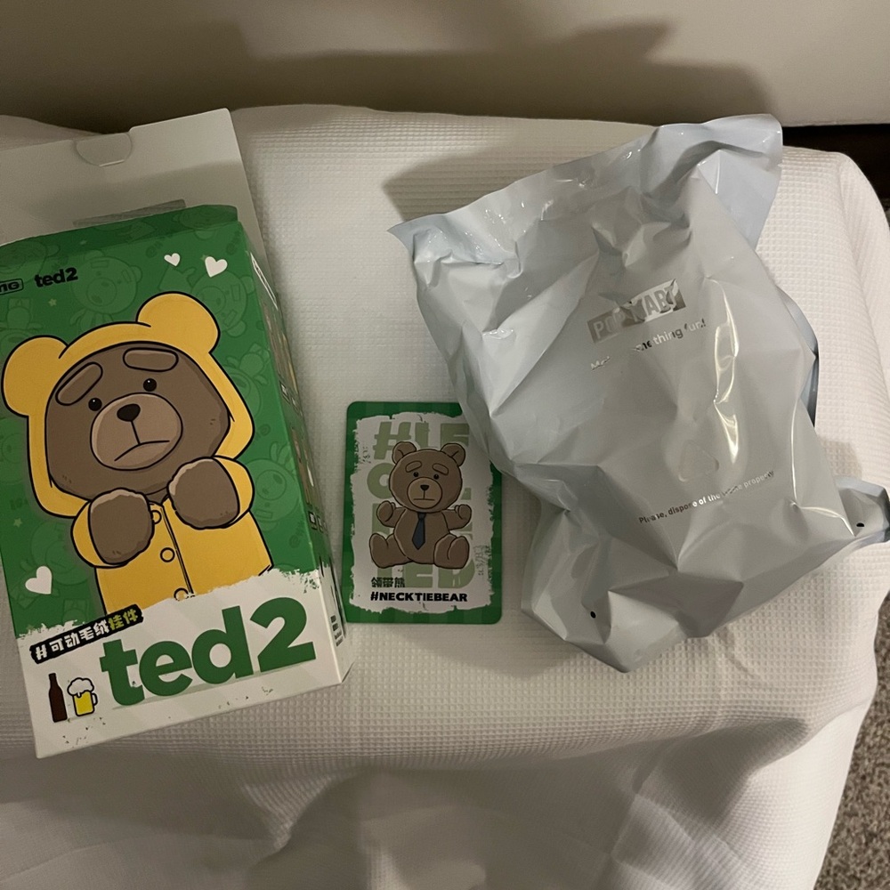 NWT Pop Mart Ted 2 Plush Key Ring